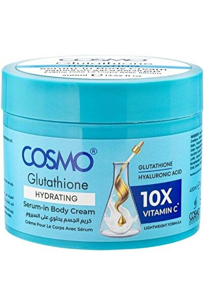 Cosmo كريم الجسم المرطب بالجلوتاثيون مع حمض الهيالورونيك وفيتامين سي 10 أضعاف...