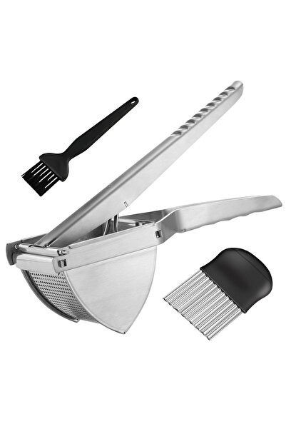 NO BRAND 3-in-1 Potatoes ricer masher Set - Potato masher stainless steel wit...