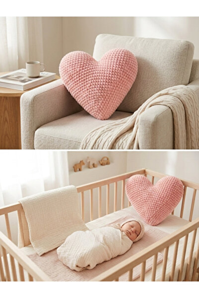 PERFECT Romantic Heart Pillow Decorative Plush Pillow |   Baby Room and Livin...
