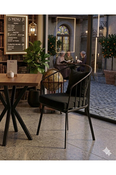 Buketim Mobilya Zebra sandalye cafe restoran proje mutfak balkon dış mekan