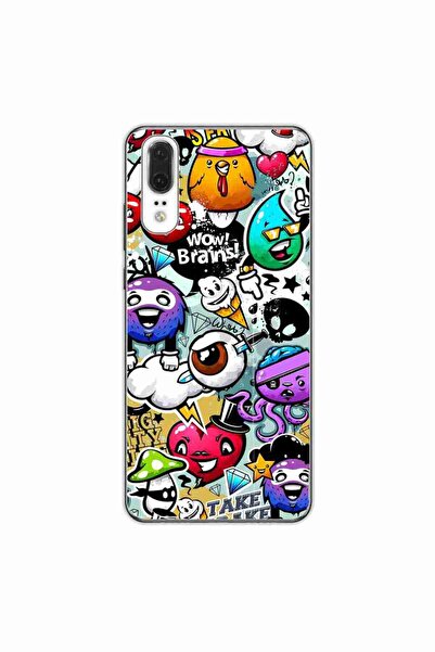 OEM Husa compatibila cu Huawei P20 Silicon Gel Tpu Model Pop Art Graffiti