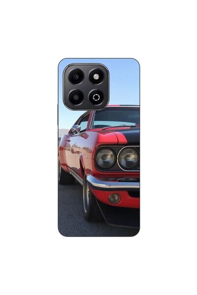 OEM Husa compatibila cu Honor X6b Silicon Gel Tpu Model Red Muscle Car