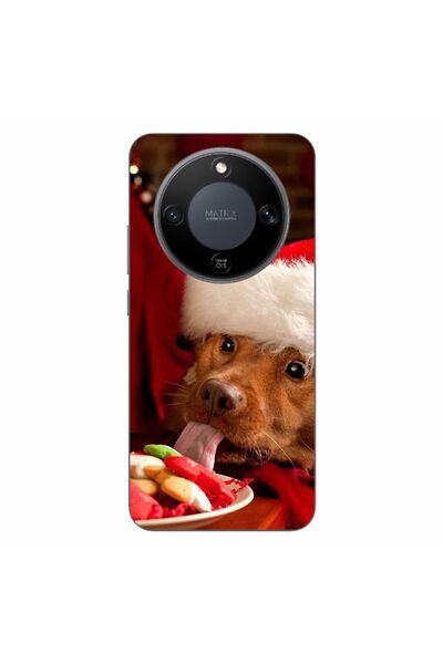 OEM Husa compatibila cu Honor Magic8 Lite Silicon Gel Tpu Model Craciun Dog E...