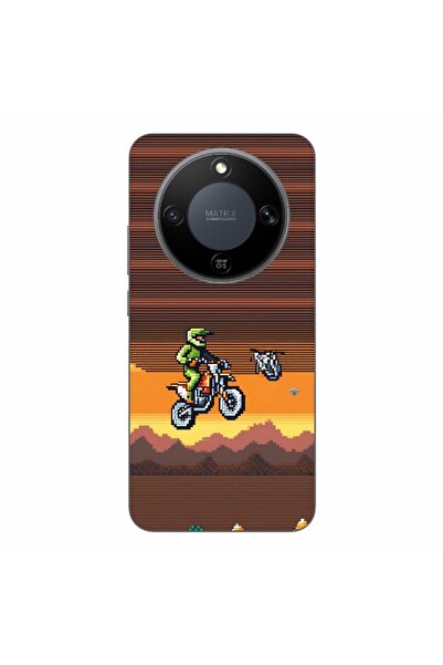 OEM Husa compatibila cu Honor Magic8 Lite Silicon Gel Tpu Model Pixel Art Mot...