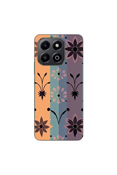 OEM Husa compatibila cu Honor X6b Silicon Gel Tpu Model Vintage Decal Flower