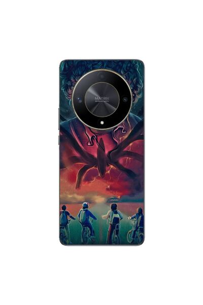 OEM Θήκη συμβατή με Honor Magic6 Lite από σιλικόνη gel TPU με σχέδιο Stranger...