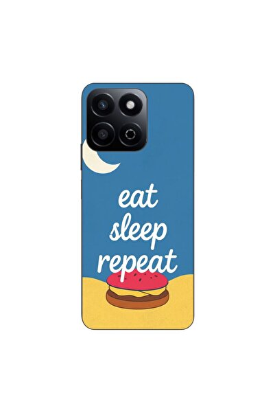 OEM Husa compatibila cu Honor 200 Smart Silicon Gel Tpu Model Eat Sleep Repeat