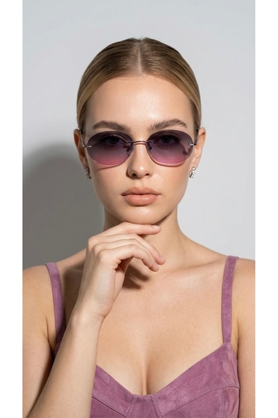 Olivier Philippe 4342 Purple-Fume Sunglasses