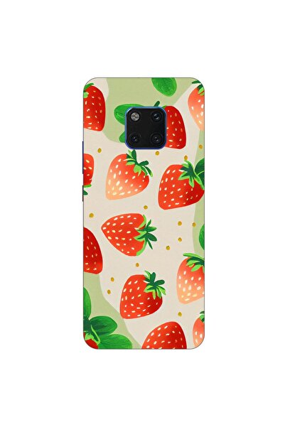 OEM Husa compatibila cu Huawei Mate 20 Pro Silicon Gel Tpu Model Capsuni Pattern