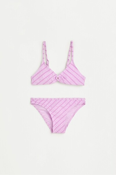 LEFTIES Kız çocuk | Mavi çizgili bikini