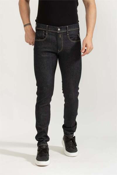 Replay Normal Bel Slim Fit Erkek Denim Pantolon M914Y 007 DARK BLUE