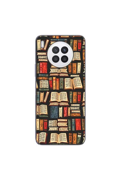 OEM Husa compatibila cu Huawei Nova 8i Silicon Gel Tpu Model Books Pattern