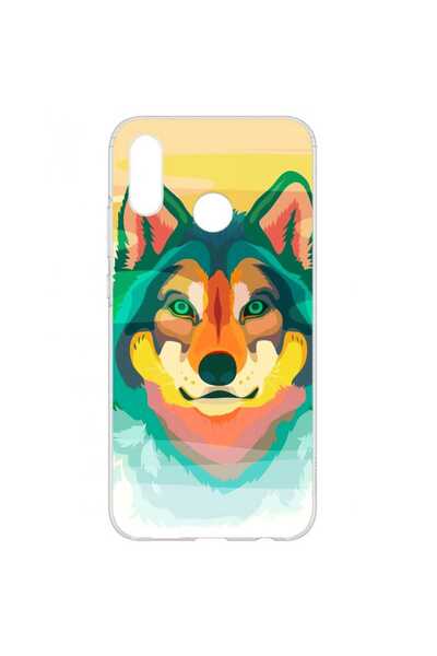 OEM Husa compatibila cu Huawei P20 Lite Silicon Gel Tpu Model Desen Lup