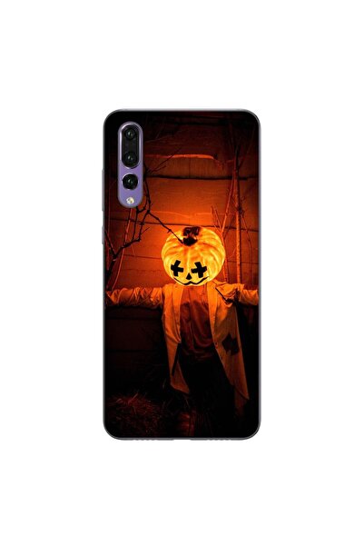 OEM Калъф, съвместим с Huawei P20 Pro, силиконов гел TPU, с десен на Хелоуин ...