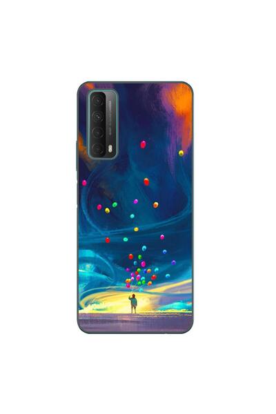 OEM Case compatible with Huawei P Smart 2021 Silicone Gel Tpu Universe Balloo...