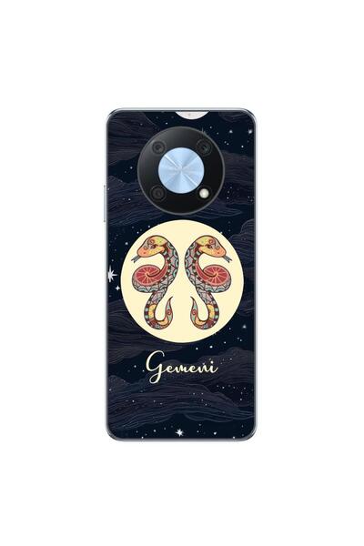OEM Θήκη συμβατή με Huawei Nova Y90 Σιλικόνης Gel TPU με σχέδιο Ωροσκόπιο Δίδυμα