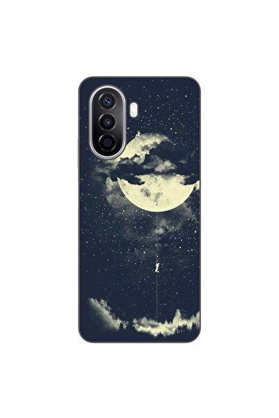 OEM Husa compatibila cu Huawei Nova Y70 Silicon Gel Tpu Model Moon Climbing