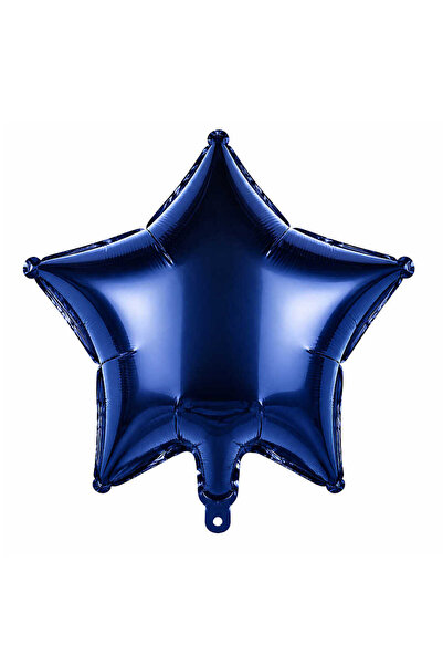 BeySüS Star Foil Balloon Navy Blue (18 Inc)