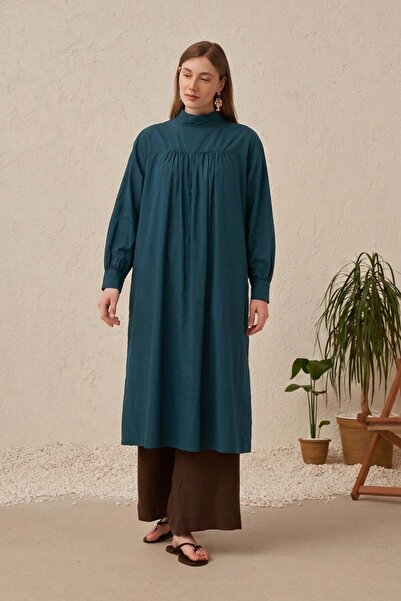 ALLDAY Green-Tie-Dye Detailed Tunic