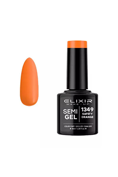 Elixir SEMI GEL (ΗΜΙΜΟΝΙΜΟ ΒΕΡΝΙΚΙ) - 1349 SAFETY Orange 8ML