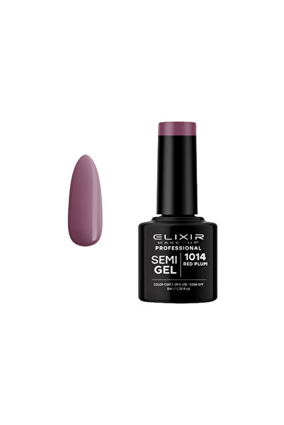 Elixir SEMI GEL (ΗΜΙΜΟΝΙΜΟ ΒΕΡΝΙΚΙ) - 1014 (Red PLUM) 8ML