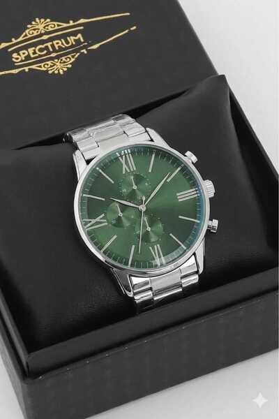SPECTRUM PREMİUM Men's Wristwatch Steel Band in Special Box