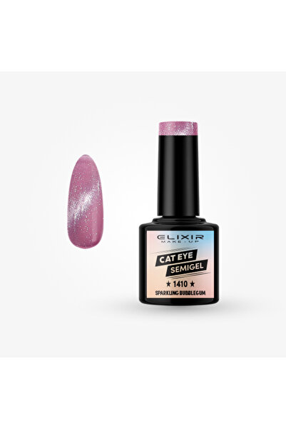 Elixir CAT EYE SEMI GEL (ΗΜΙΜΟΝΙΜΟ BΕΡΝΙΚΙ) - 1410 SPARKLING BUBBLEGUM 8ML