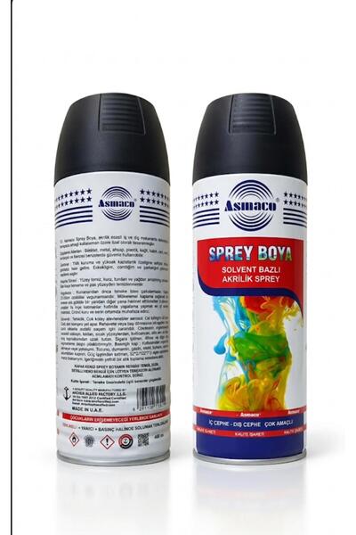 YILMAZLAR HIRDAVAT Asmaco sprey boya parlak siyah
