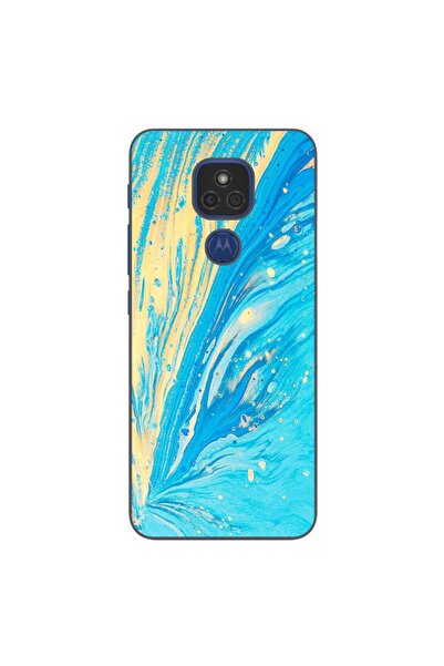 OEM Husa compatibila cu Motorola Moto E7 Plus Silicon Gel Tpu Model Aqua Bloom