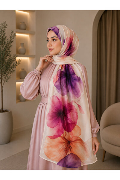 4seasons scarf طرحة كريب شيفون