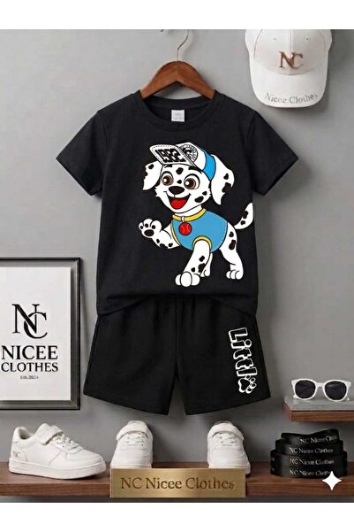 NC Nicee Clothes LETNJA DEČJA MAJICA I KRATKE HLAČE UNISEKS (ŠARA SA BELIM PR...