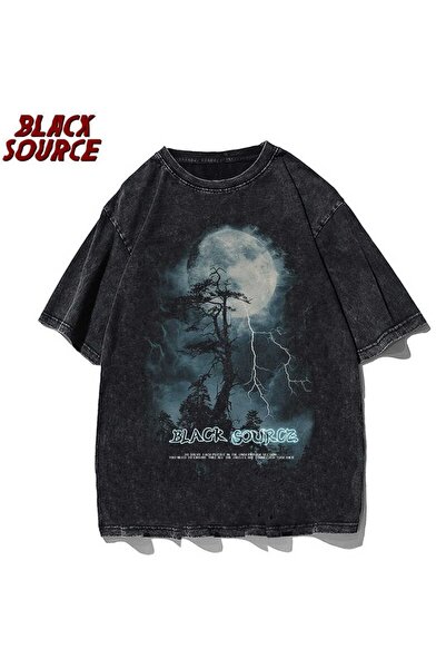 bellanova Unisex Oversize Printed T-Shirt Streetwear Comfortable Fit Daily Pr...