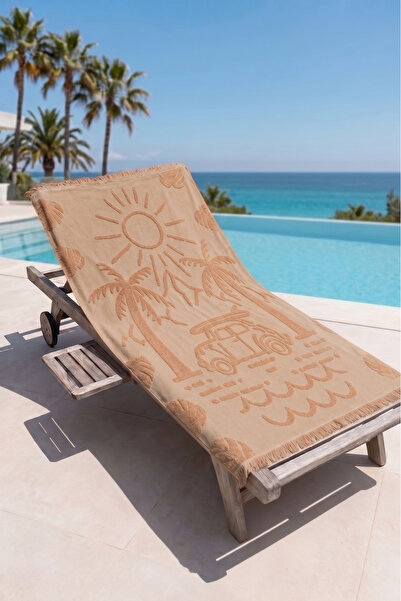 My Catherine 100X170 cm Beach Towel |   100% Cotton Jacquard Large Size Beach...