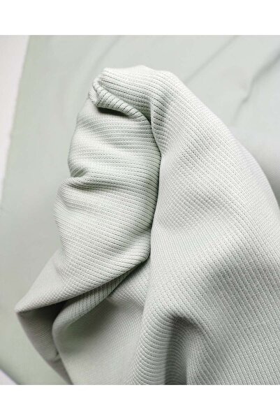 Kumaş Parça Mint Green Camisole Ribbed Fabric Cotton Flexible Soft Bodysuit &...