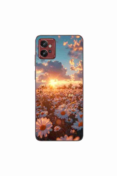 OEM Husa compatibila cu Motorola Moto G32 Silicon Gel Tpu Model Rasarit cu Flori