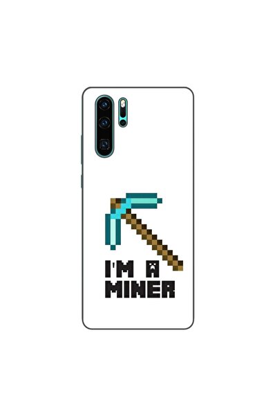 OEM Husa compatibila cu Huawei P30 Pro Silicon Gel Tpu Model Minecraft Miner