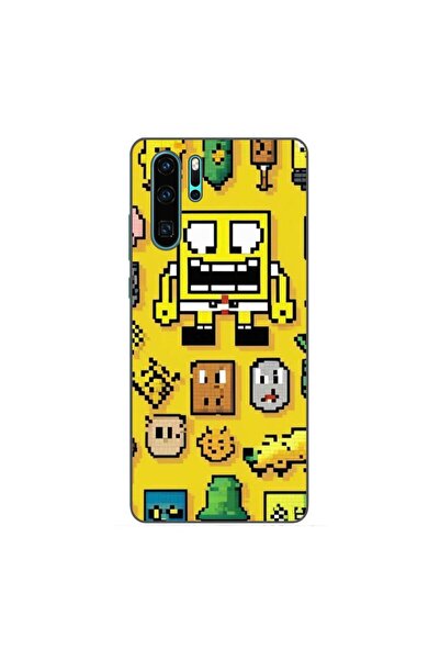 OEM Husa compatibila cu Huawei P30 Pro Silicon Gel Tpu Model Pixel Art Spongebob