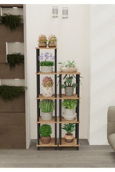 Remaks Ares Çok Katlı Basamak Saksılık Çiçeklik Standı | Dekoratif Modüler Bi...