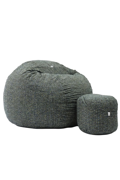 Pufrelax Set Fotoliu King Size cu Otoman (suport picioare), Material Textil -...