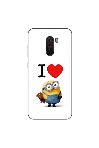 OEM Калъф, съвместим с Xiaomi Pocophone F1, силиконов гел TPU, с десен  "Обич...