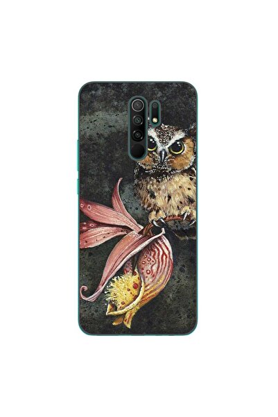 OEM Case compatible with Xiaomi Redmi 9 Silicone Gel Tpu Pattern Owl Painted