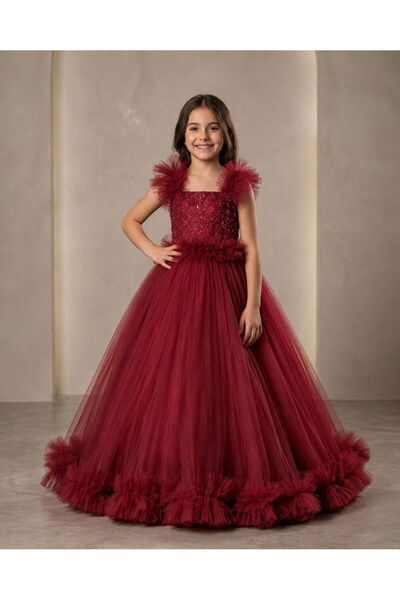 GLY STORE KIZ ÇOCUK TARLATANLI GELİNLİK