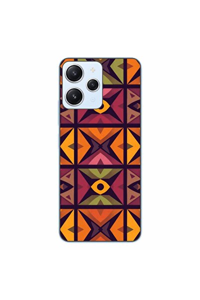 OEM Husa compatibila cu Xiaomi Redmi 12 4G Silicon Gel Tpu Model Tribal Retro...
