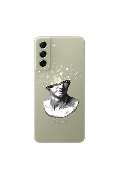 Other Samsung S22 Plus Space Statue Transparent Silicone TPU Θήκη