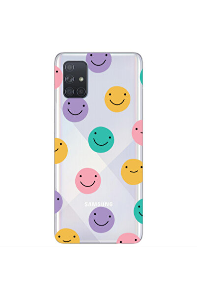 Other Samsung A71 Colorful smiles Transparent Silicone TPU Θήκη