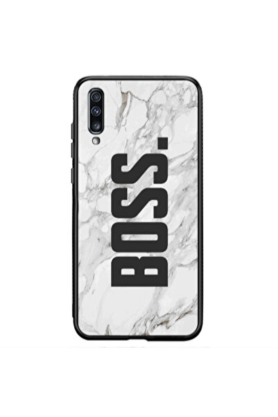 Other Samsung A70 Marble Boss Black Glossy Θήκη