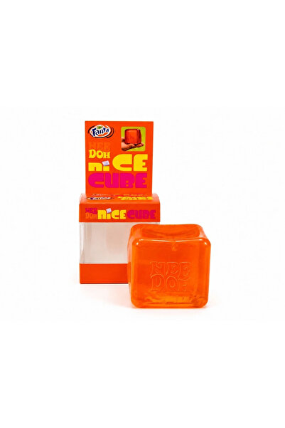 BaoBao Jucarie antistres Squishy Ice Cube, model cub de gheata portocaliu /