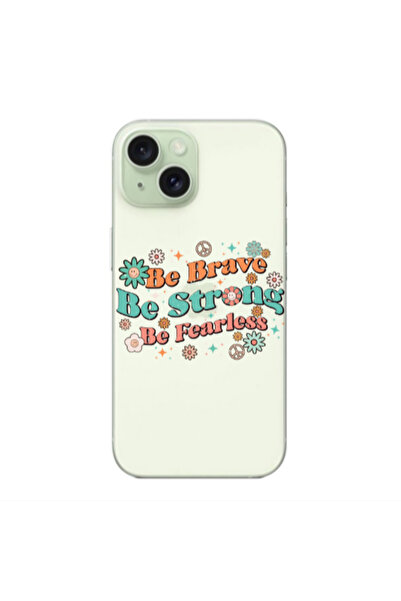 Other Apple iPhone 15 Plus Be Brave Transparent Silicone TPU Θήκη