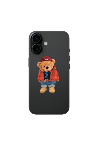 Other Apple Iphone 16 plus Bear in a hat Transparent Silicone TPU Θήκη