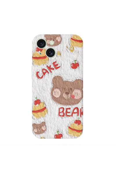 Other Apple iPhone 15 Plus Cake Bear Transparent Silicone TPU Θήκη
